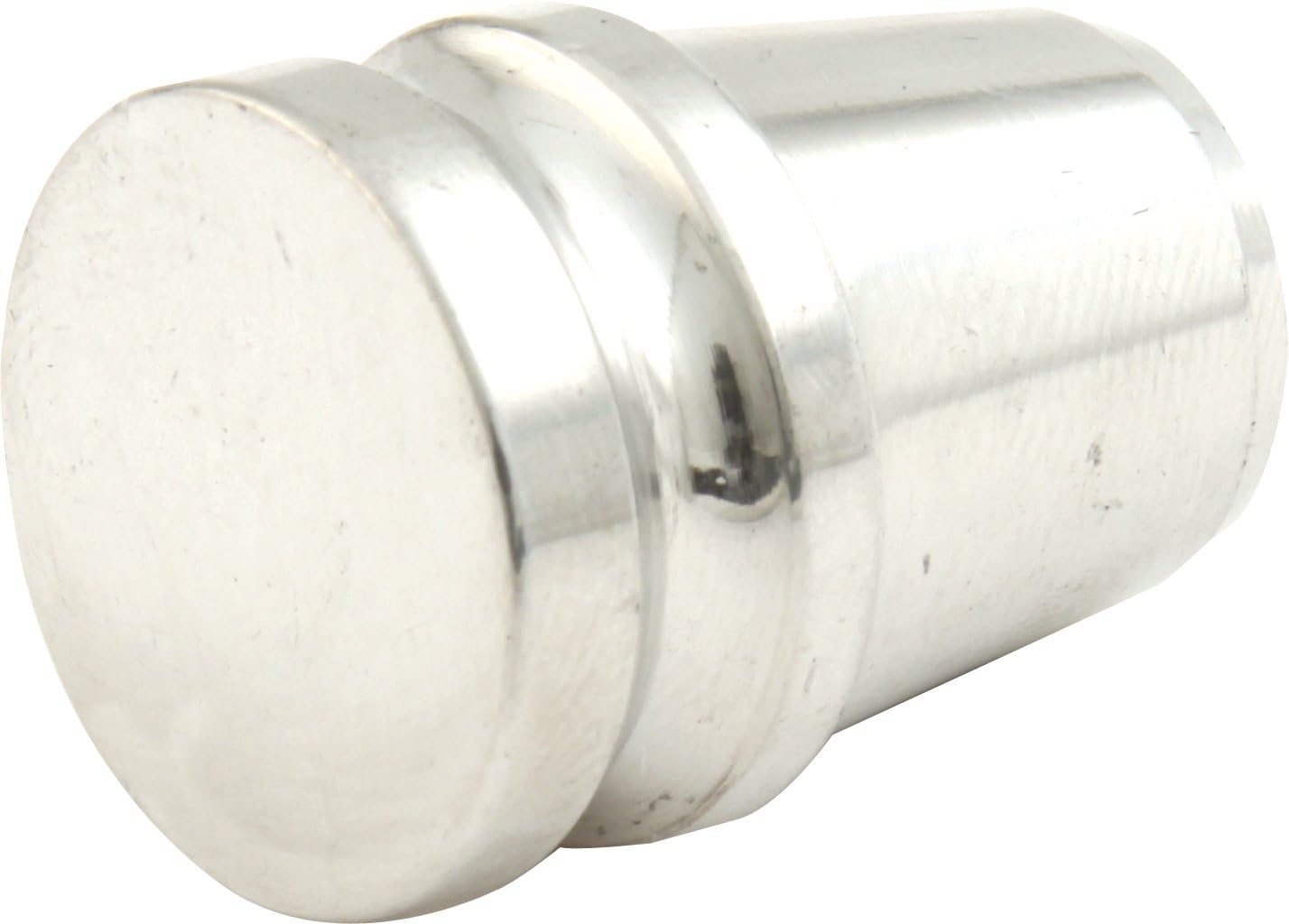 American Autowire Dash Knob, Steering Column, 0.75 in Diameter Tapered Body, Smooth, Set Screw, 1 in Long, Aluminum, Polished, 3/16 in Shaft, Each