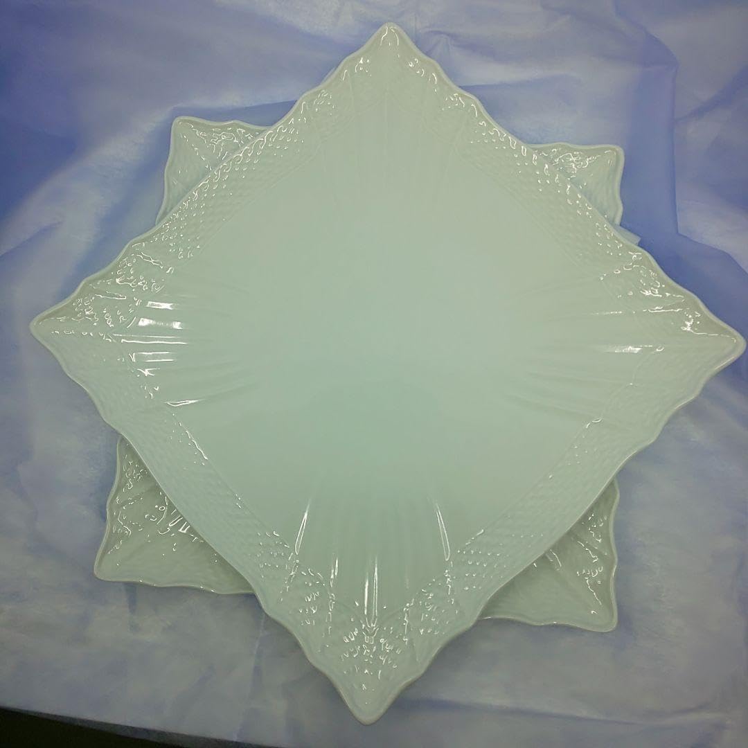 リチャードジノリ ベッキオホワイト 27㎝ スクエアプレート、4枚