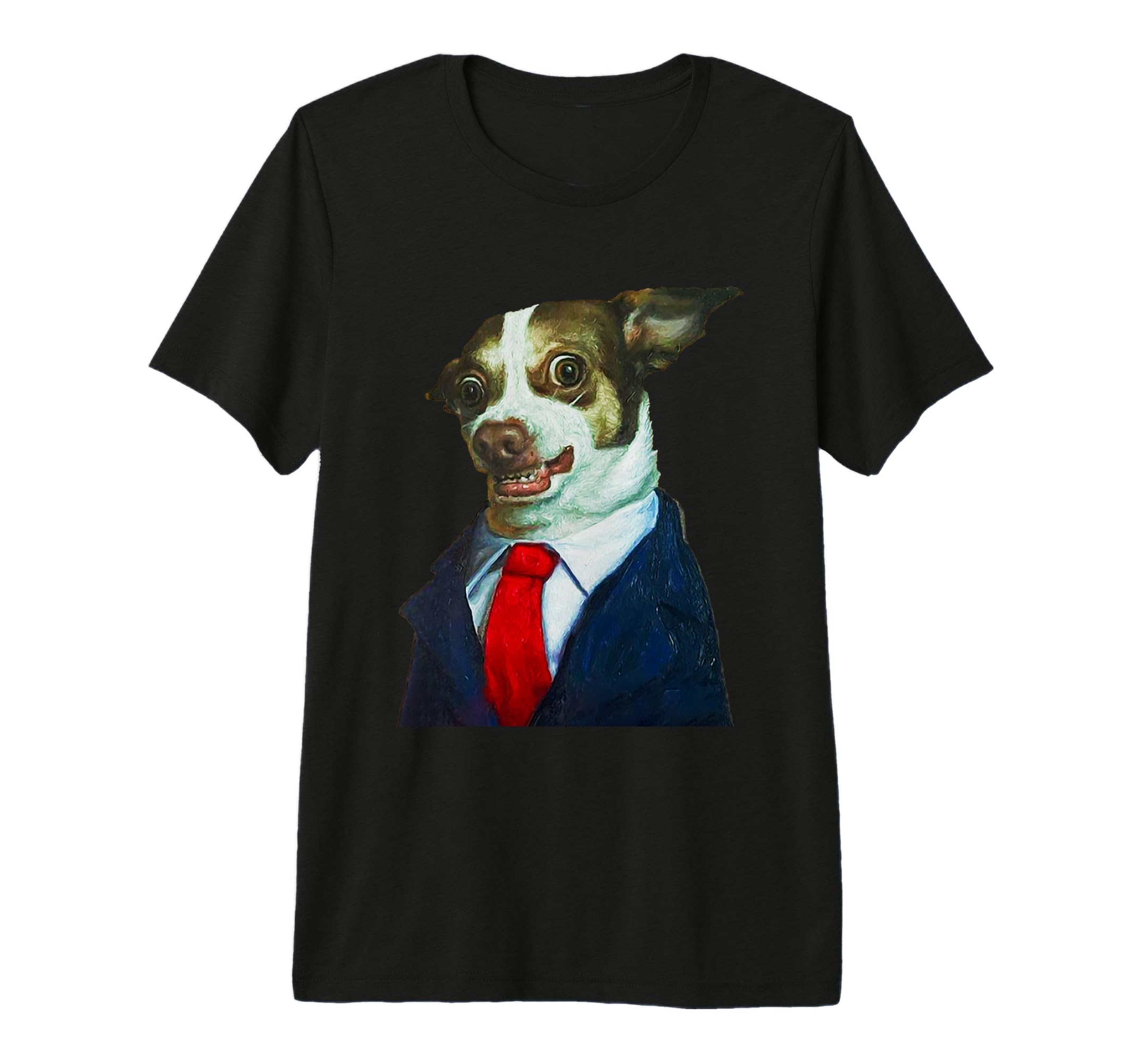 Mr. Bubz the Angry Chihuahua in Formal Attire Premium Tri-blend T-Shirt