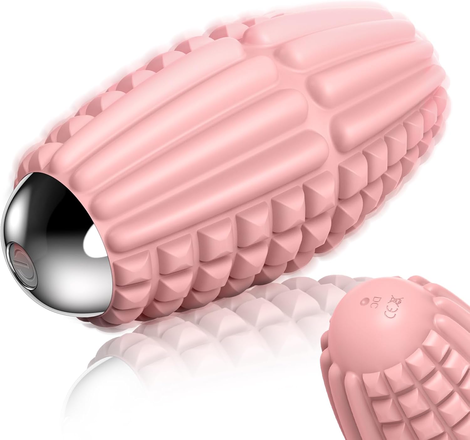 Vibrating Massage Ball, Silicone Myofascial Massage Ball, Deep Tissue Roller for Back, Neck, Feet & Legs, Relieves Plantar Fasciitis, Portable Trigger Point Release Electric Massage Ball