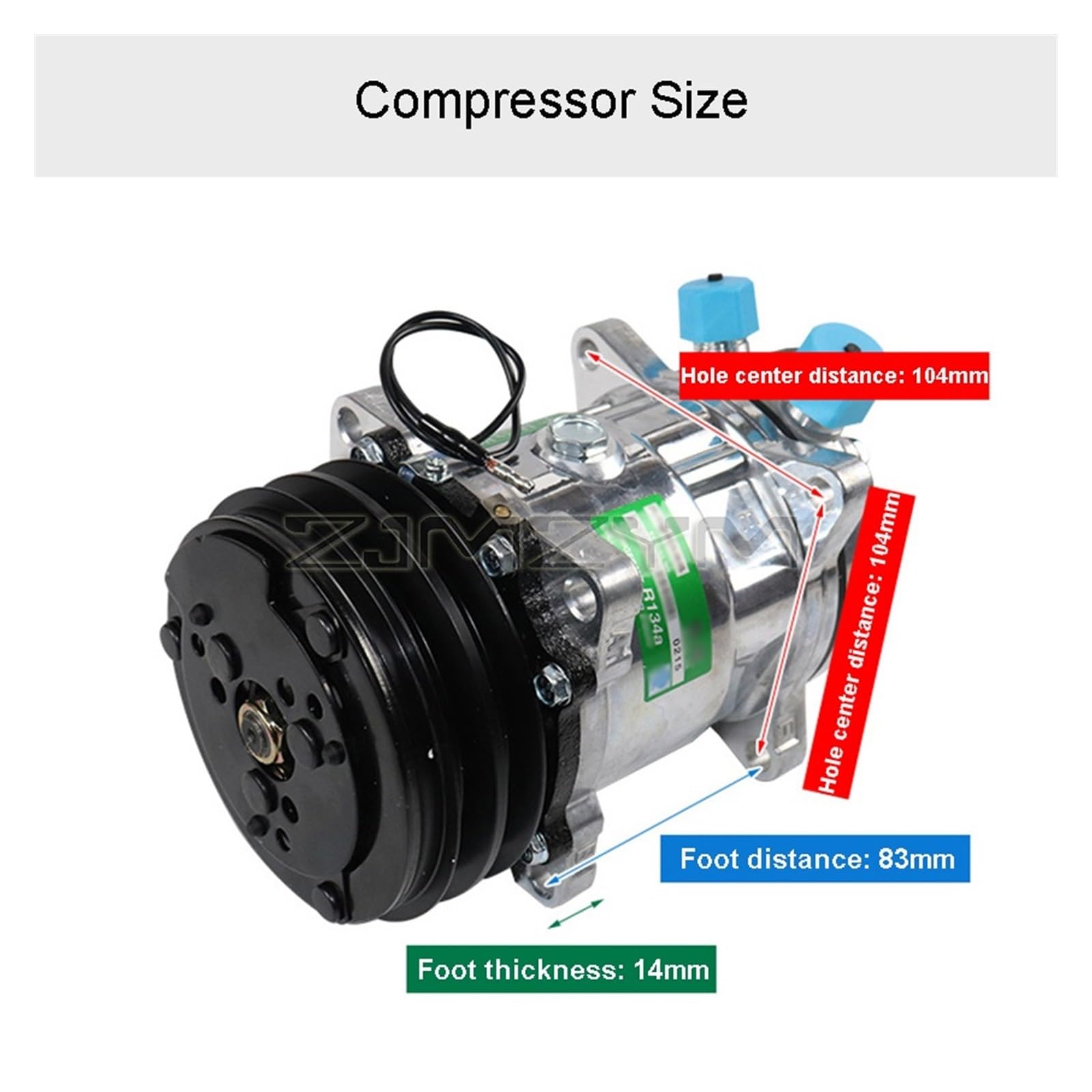Aire acondicionado para vehículos recreativos Aire acondicionado automotriz de 12V 24V A/C, Kit de compresor de radiador de evaporador for coche, camión, furgoneta, Tractor, excavadora, autocaravana,