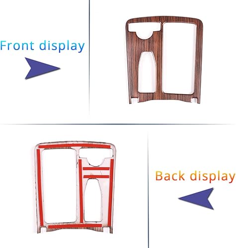 Miniatura 9 de CHEYA Cubierta del marco de la cubierta del marco de la consola central del grano del pino del ABS para Mercedes Benz Clase C W204 2008-2013