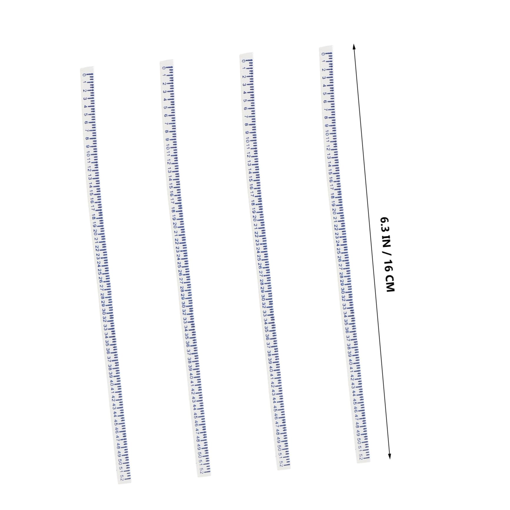 BRIGHTFUFU Mini Tape Measure 4pcs Sewing Rulers Curve Line Stick Fabric Measuring Tapes