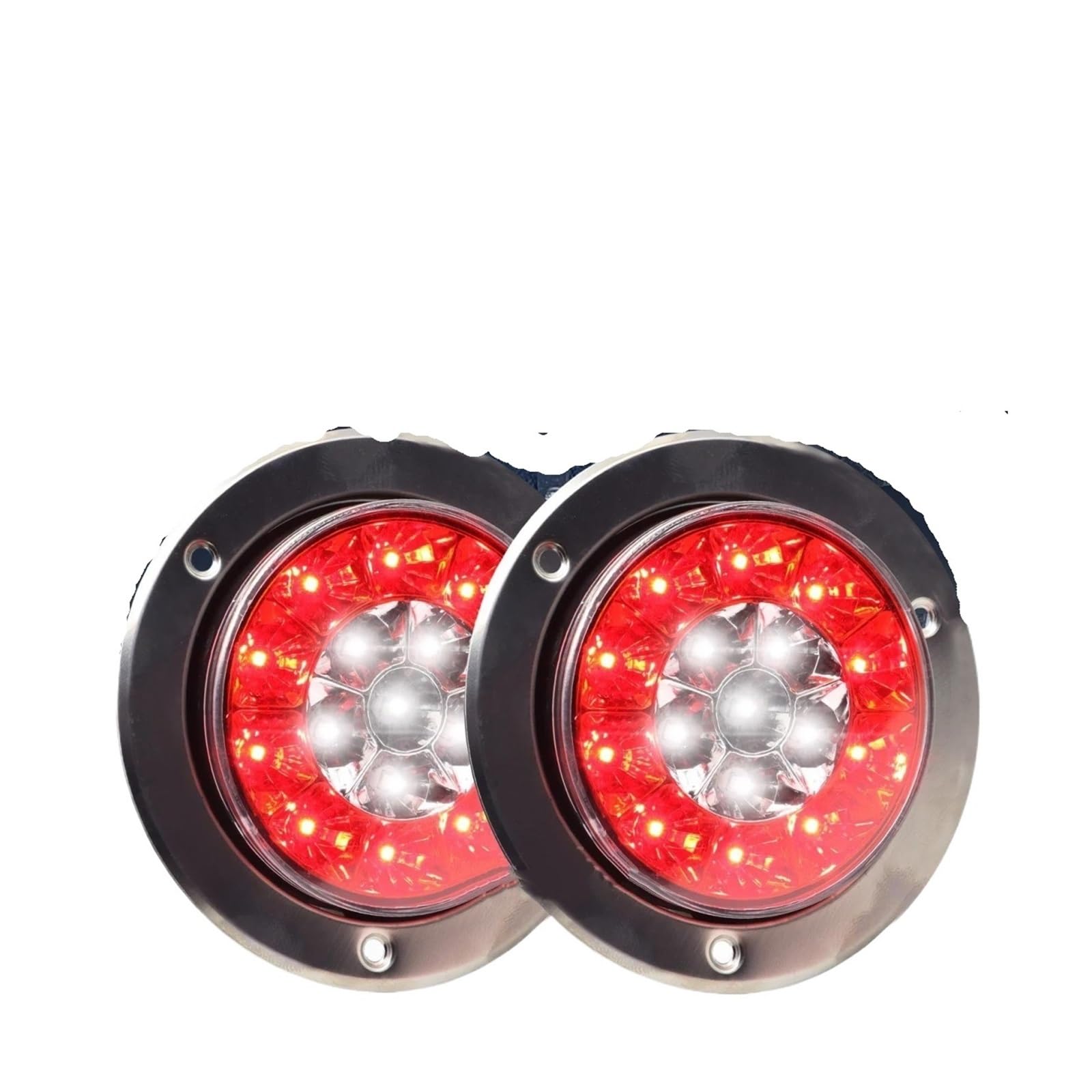 Feux arrière ronds à LED pour voyager en camping-car signalisation nuit 12V 24V