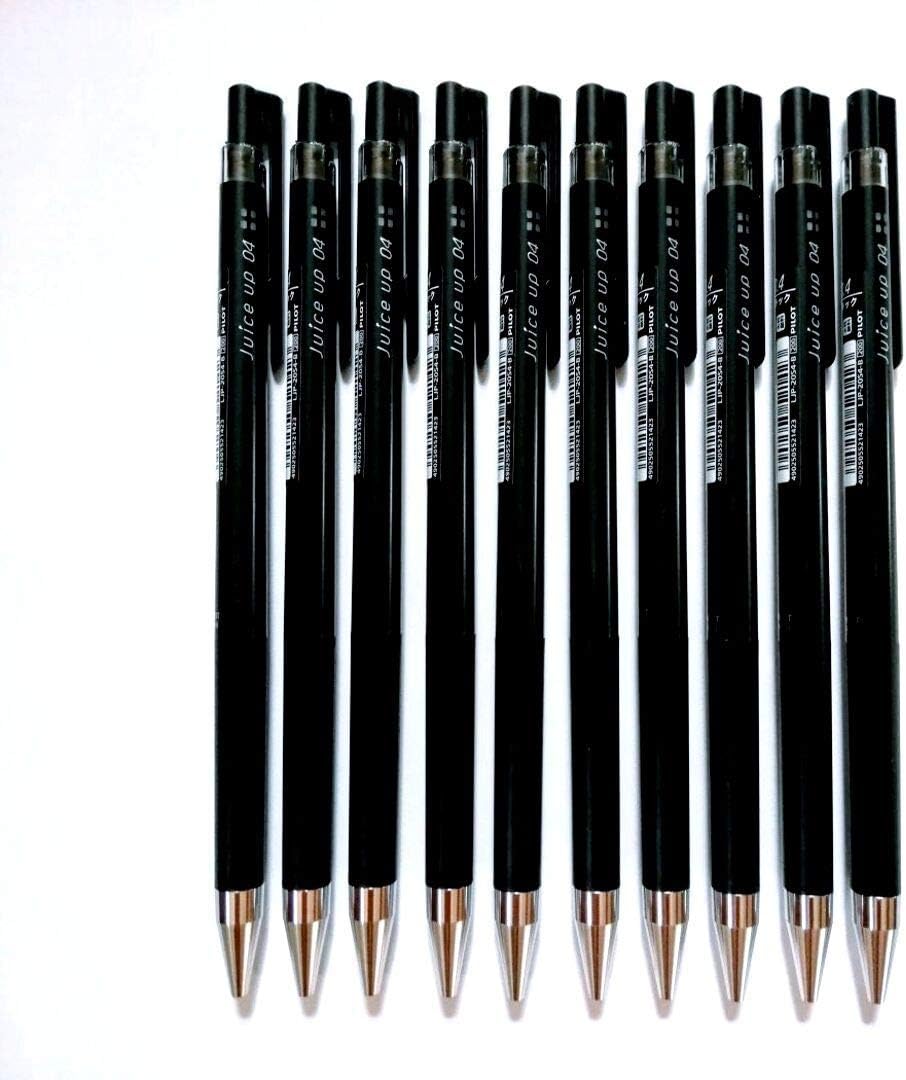 Pilot juice up 04 Retractable Gel Ink Pen, Extra Fine Point 0.4mm, Black Ink, Value Set