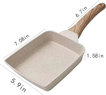 tamago♪ Amazon.com: XZHOUSE Japanese Omelette Pan, Nonstick Tamagoyaki Pan