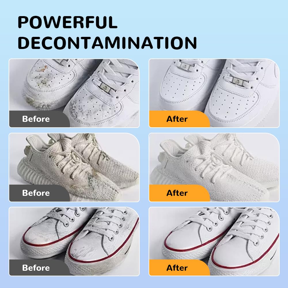 Weisse Schuhe Reinigungs Creme, 2024 Neu Multifunktionale Reinigungs und Fleckentfernungscreme für Sneaker Reiniger Weiß, All-Purpose Schuhe Reinigungscreme für alle Oberflächen (1 Stück)