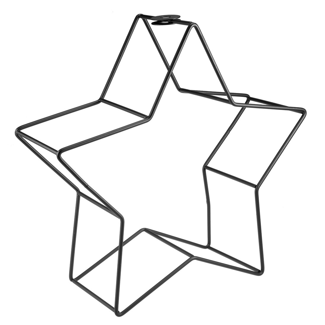 ZHuidjo Metal Bulb Guard Modern Industrial Style Star Shape Hanging Pendant Light Holder Iron Wire Cage Lamp Shade (SN: 165 c78 d23 bc4 2b7)