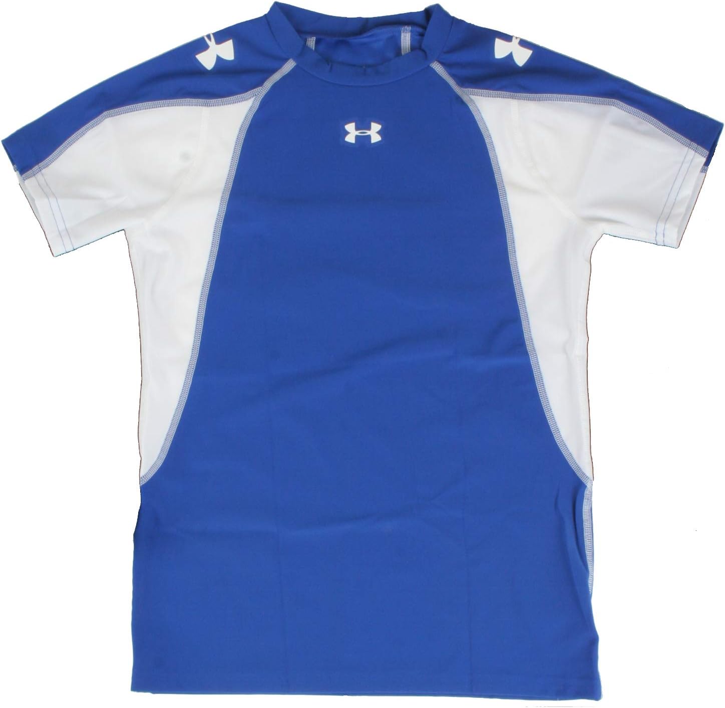 Under Armour Boys Blitz HeatGear Youth T-Shirt Size: Large Blue/White