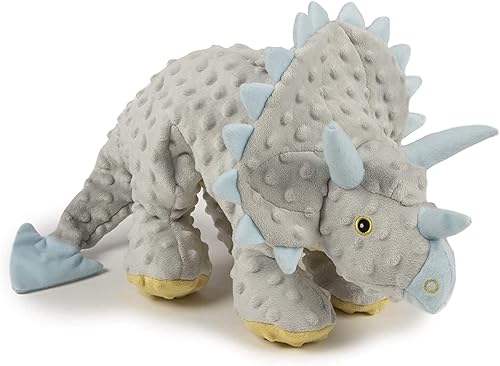 Vista 18 de goDog Dinos Spike Squeaky - Juguete de peluche para perro, tecnología Chew Guard, verde, pequeño Dinos Bruto (Púrpura)
