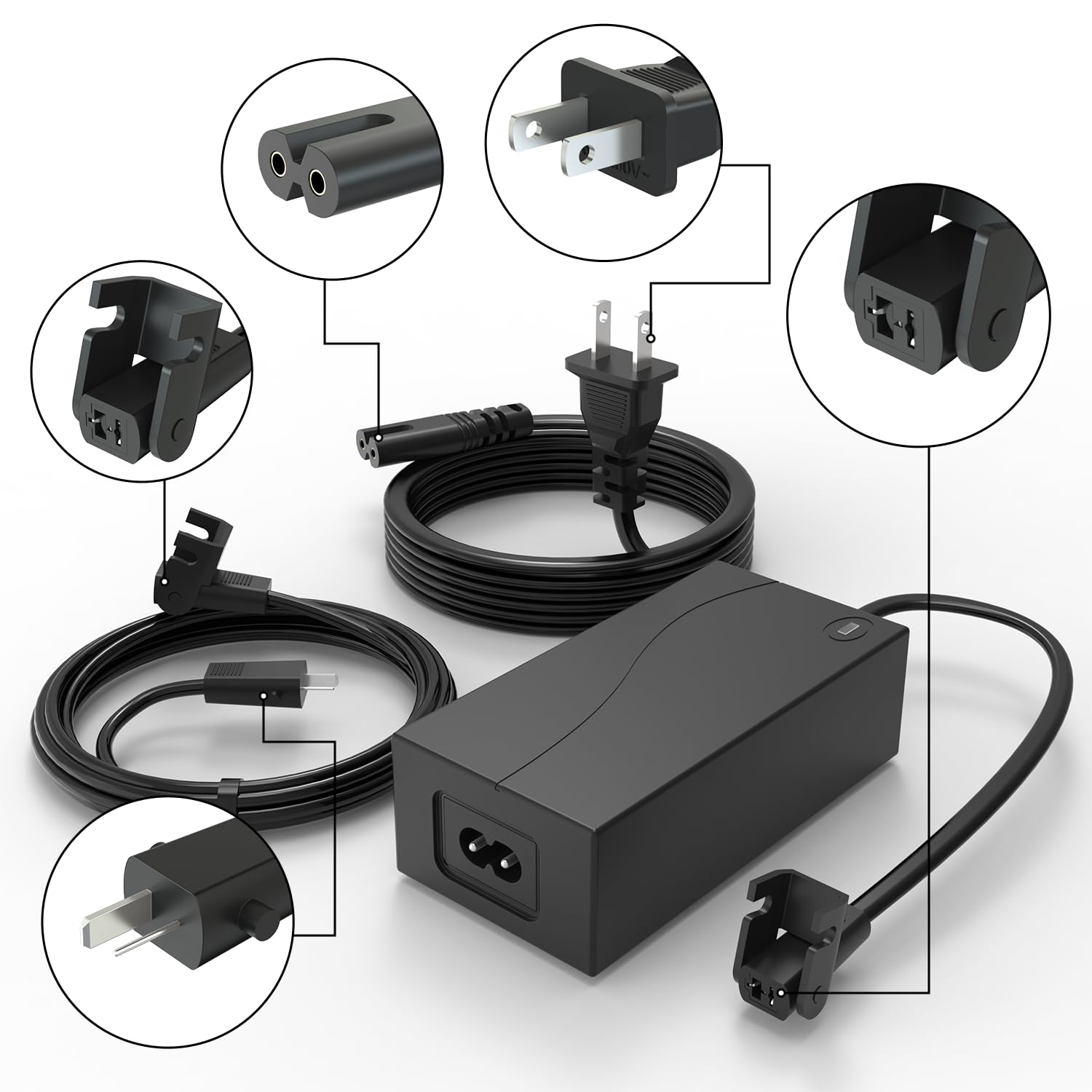 Aicharynic Alimentatore di rete 29 V 2 A, Recliner, adattatore AC/DC 2 pin, trasformatore con Power Cord per sedia d'ascensore