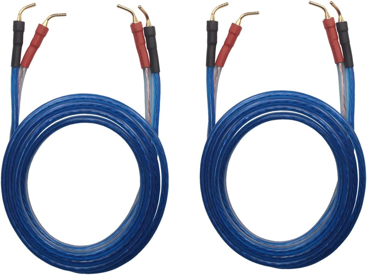 Get Discount Offer KK ZB-ZB 1pair set(Total 8 pin Plug) HIFI OFC Speaker Wire, Pin Type Plug to Pin Type Plug 1.5M(4.92ft)/3M(9.84ft)/5M(16ft), KK ZB-ZB (3M(9.84ft))