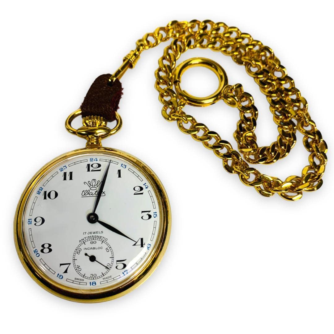 旧Valgine・ 白文字盤 ・絵柄手巻き式 ・懐中時計 ・17石 旧Valgine・ 白