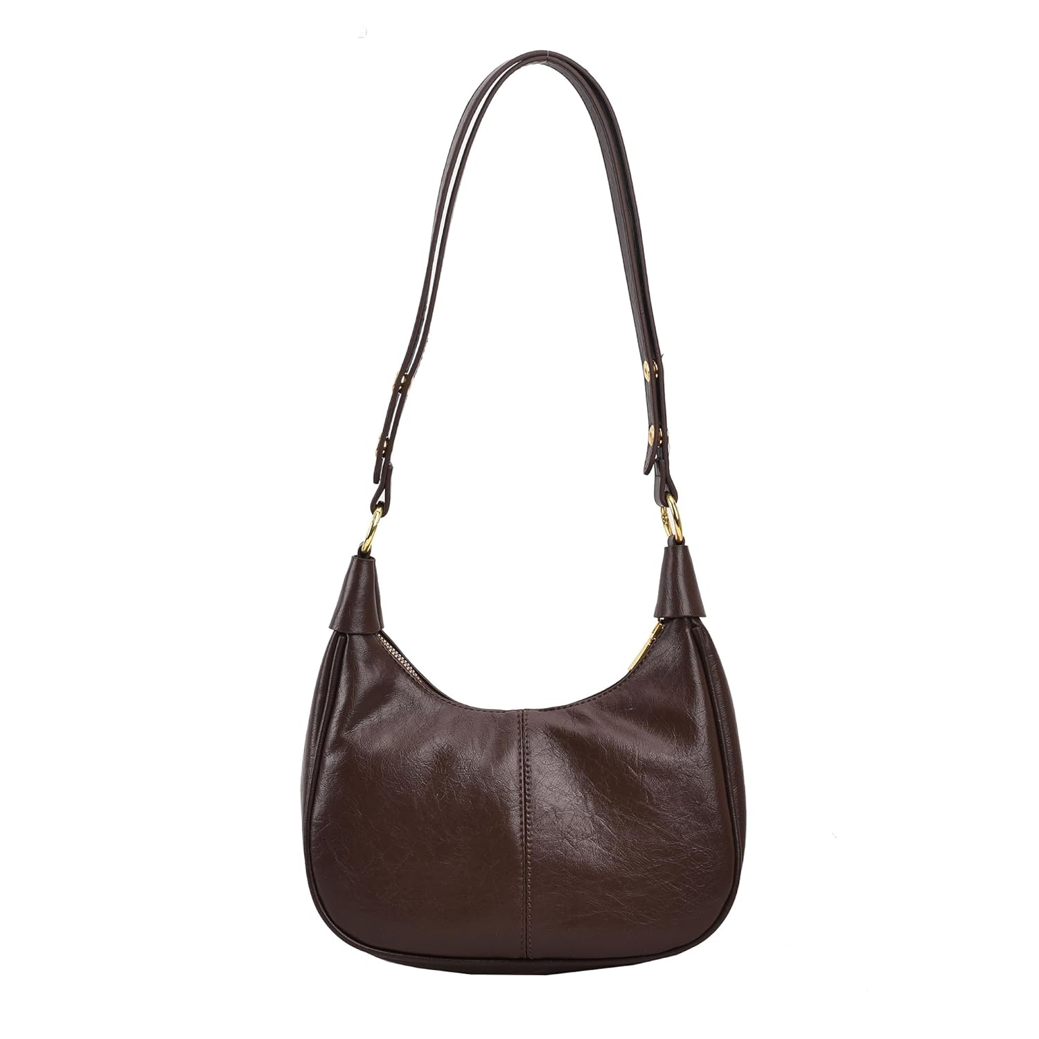 JYG Small Hobo Bags for Women Retro Crescent Shoulder Purse Fall Soft Crossbody Handbag 2025 Small Retro Fall
