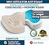 ComfiLife Premium Gel & Memory Foam Seat Cushion – Doctor Recommended Office Chair Cushion, Car Seat Cushion – Chair Cushions for Back & Sciatica Pain Relief – Seat Cushions for Office & Desk (Beige) #1