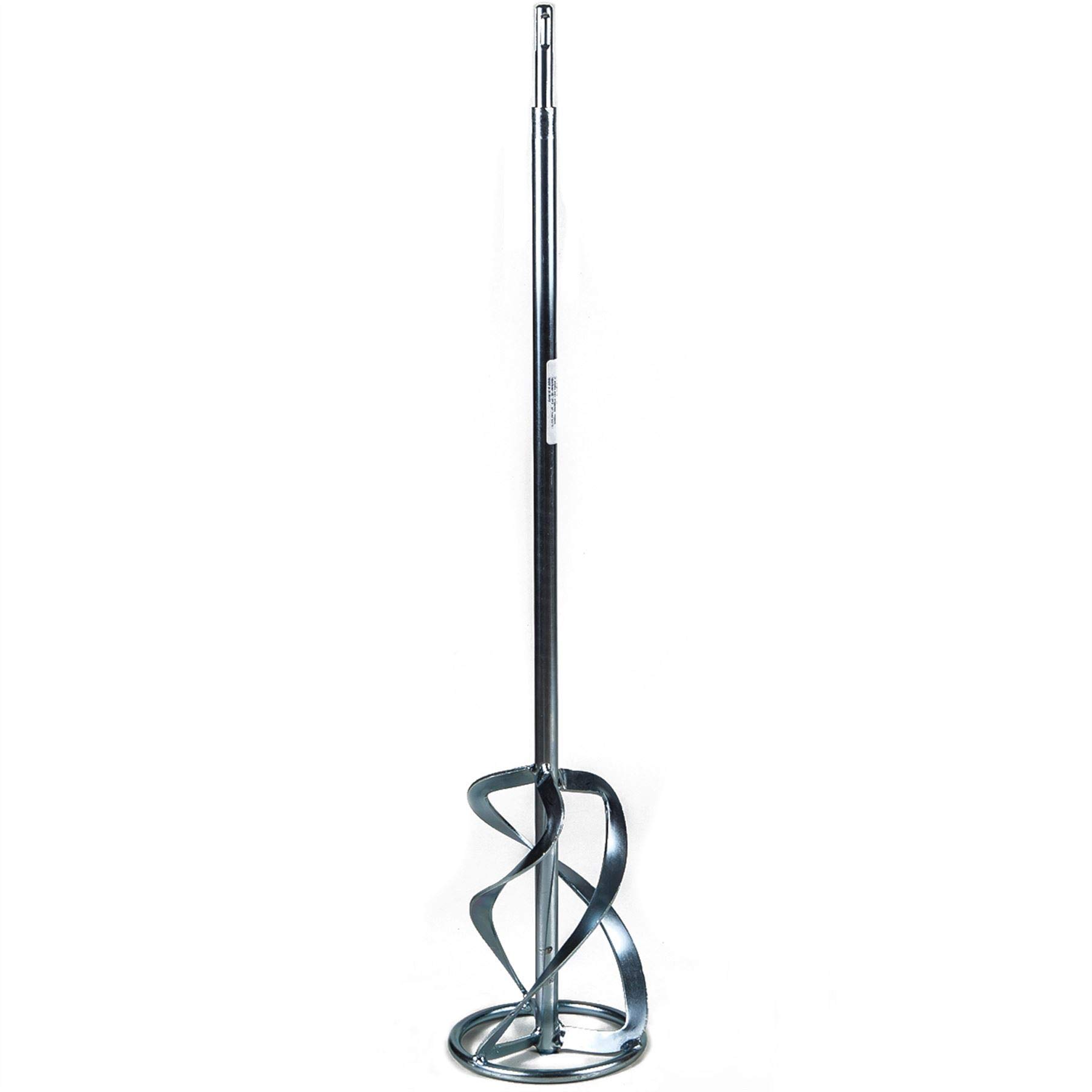 Toolty Silver Profesional Mixing Paddle 120 X 600Mm - Sds Thread - Galvanized Mixer Whisk Stirrer - Positive 3-Blade - For Plaster, Gypsum, Adheives, Concrete, Cement, Glue, Paint, Diy - Tlty-1191Oc