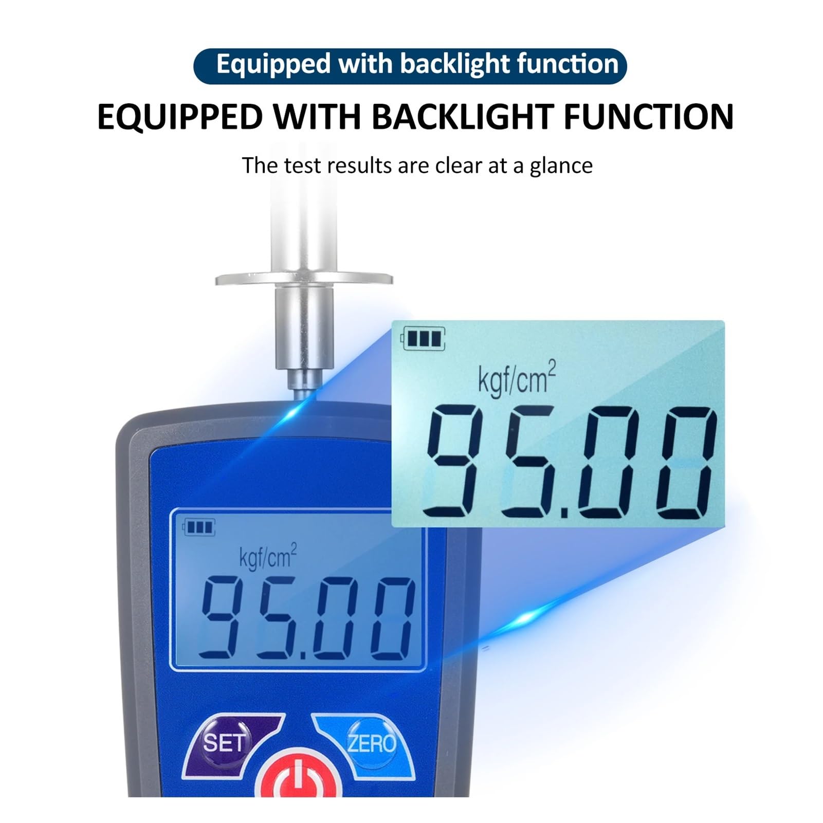Medidor de dureza fruta GY-M15, minipenetrómetro, durómetro con rango 0,2 a 15 Kgf/cm² (x10^5 Pa), división carga