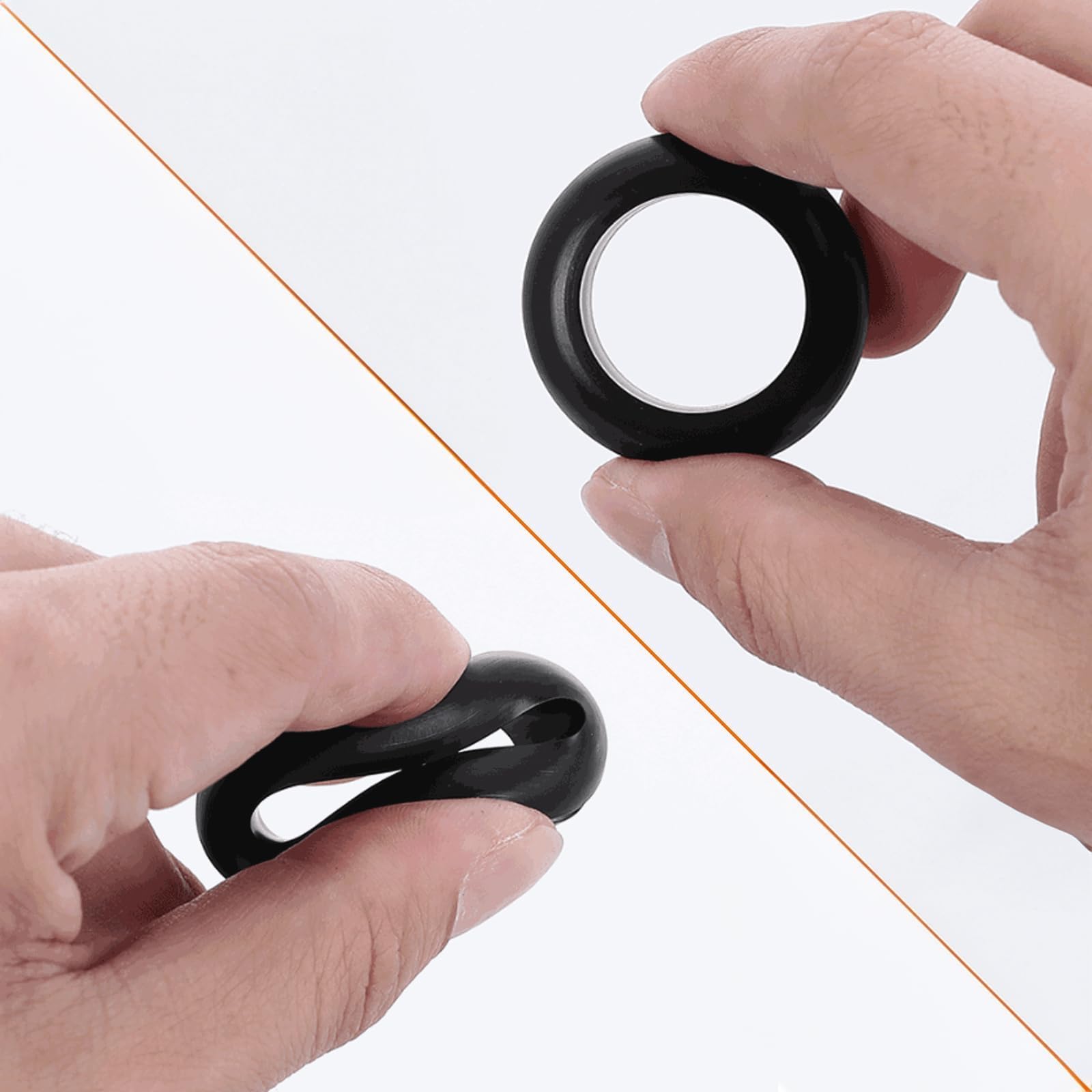 40 Pezzi 10MM Gommino in Gomma Elettrico Gomma Passacavi per Proteggere Fili Passacavo Gommini Passacavo Gomma Cavi Cable Grommet Passacavi Passafilo foro Fili Spine ID 10MM Dia di Montaggio 12MM Nero
