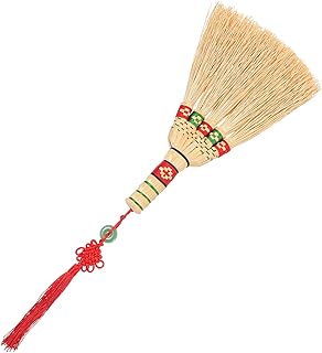 SEWOART The Witch Carpet Small Broom Natural Thailand Broom for Home Sweeper Cleaning Brooms Chinese Style Toddler Broom Handle Props Handheld Household Sofa Desktop The Bed Asia