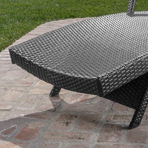 Olivia Patio Furniture ~ Outdoor Wicker Chaise Lounge Chair With Arms W/ Water Resistant Cushions (Set Of 2) (Red) #TOP2