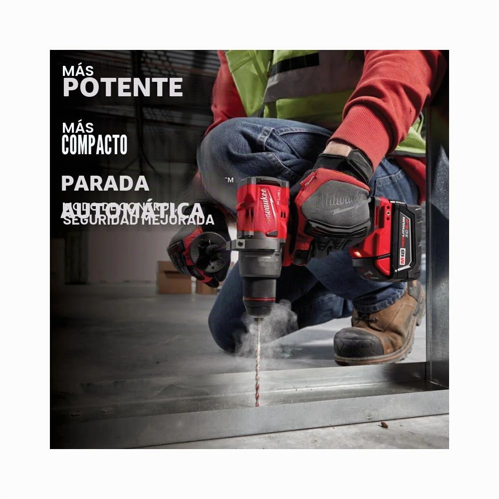 Milwaukee M18 FUEL Kit combinado inalámbrico de iones de litio de 18 voltios sin escobillas con dos baterías de 5.0 Ah, 1 cargador, 2 bolsas de herramientas (7 herramientas)