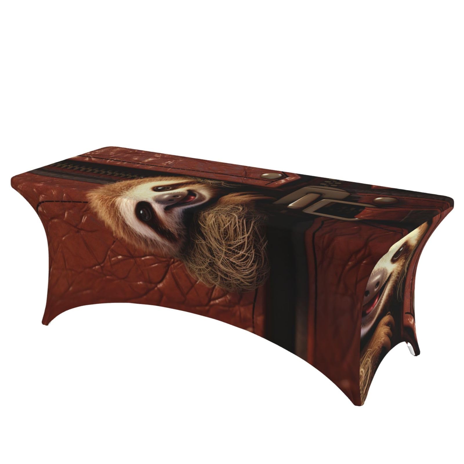 Nappe rectangulaire 1.8m en élasthanne extensible avec fermeture éclair