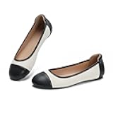 Ballet Flats Shoes for Women Round Toe Comfortable Womens Flats Slip On Dress Shoes Classic Black Work Flats for Women Casual Ballet Shoes