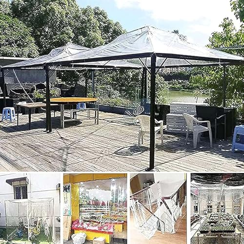 Bâche transparente imperméable anti pluie bâche durable 4x17m - 7