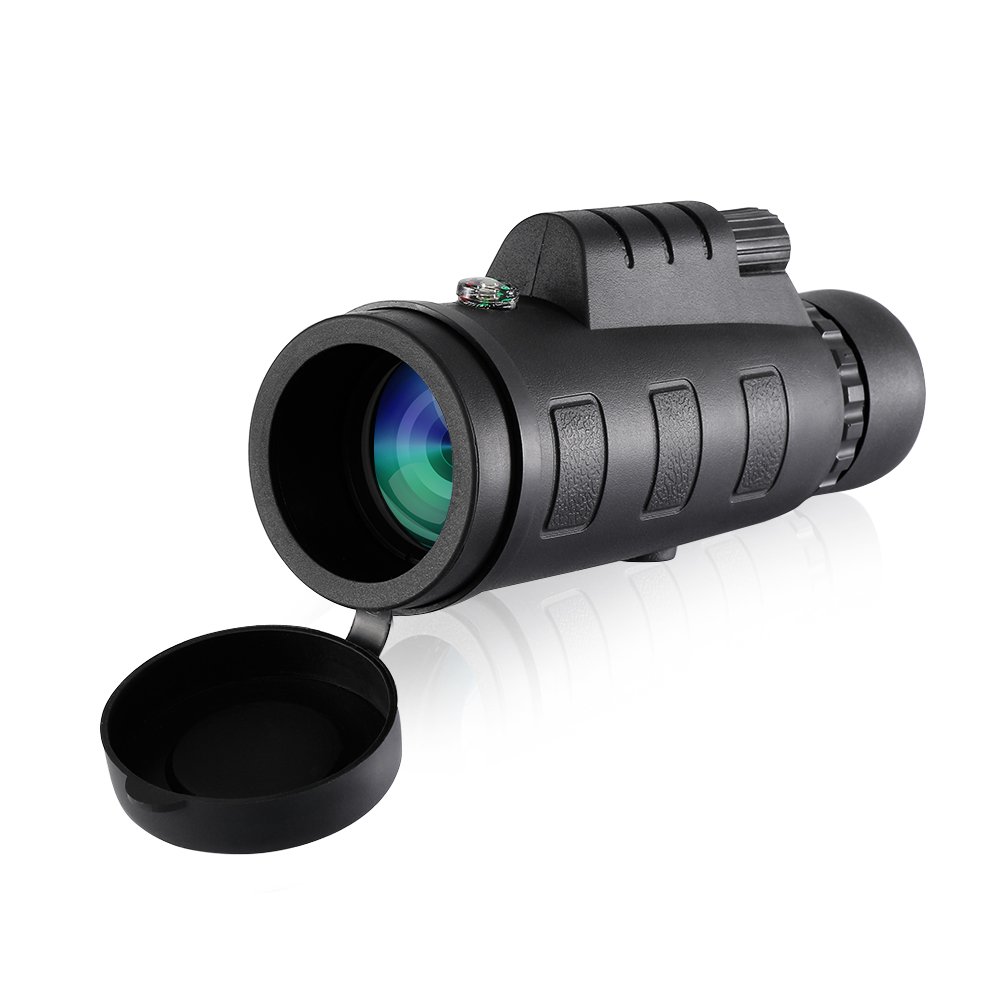 Monocular,Landnics 10X40 High Power BAK-4 Fully Coated Lens,Wide Angle HD, Portable and Waterproof Telescope for Bird Watching, Wildlife Hunting Camping Spotting Scopes with Compass