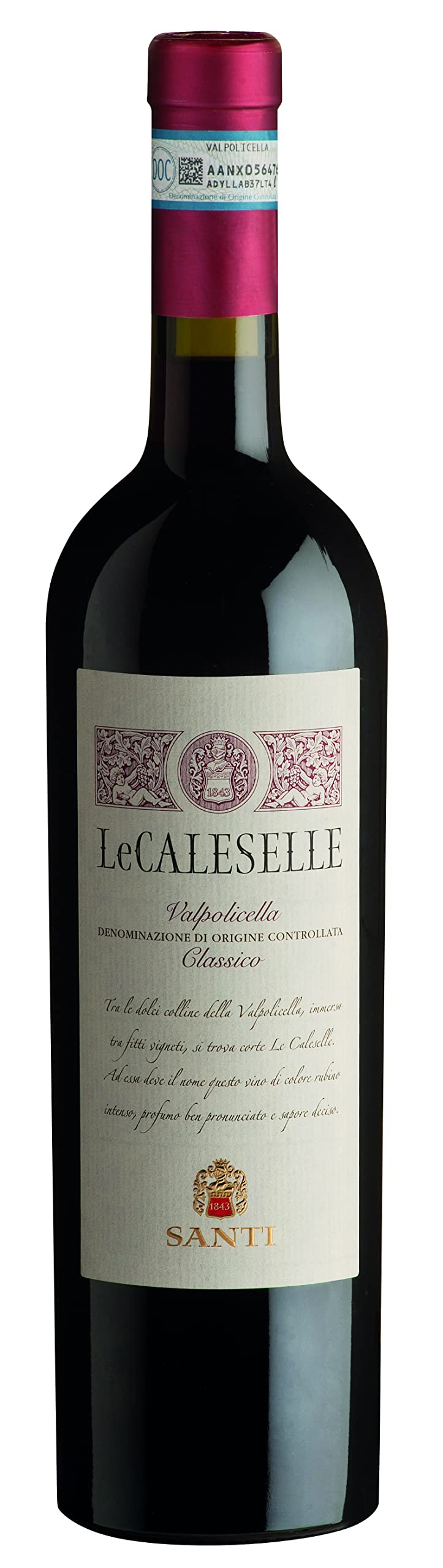 Santi Le Caleselle Valpolicella Classico Denominazione di Origine  Controllata trocken (1 x 0.75 l) : Amazon.de: Lebensmittel & Getränke