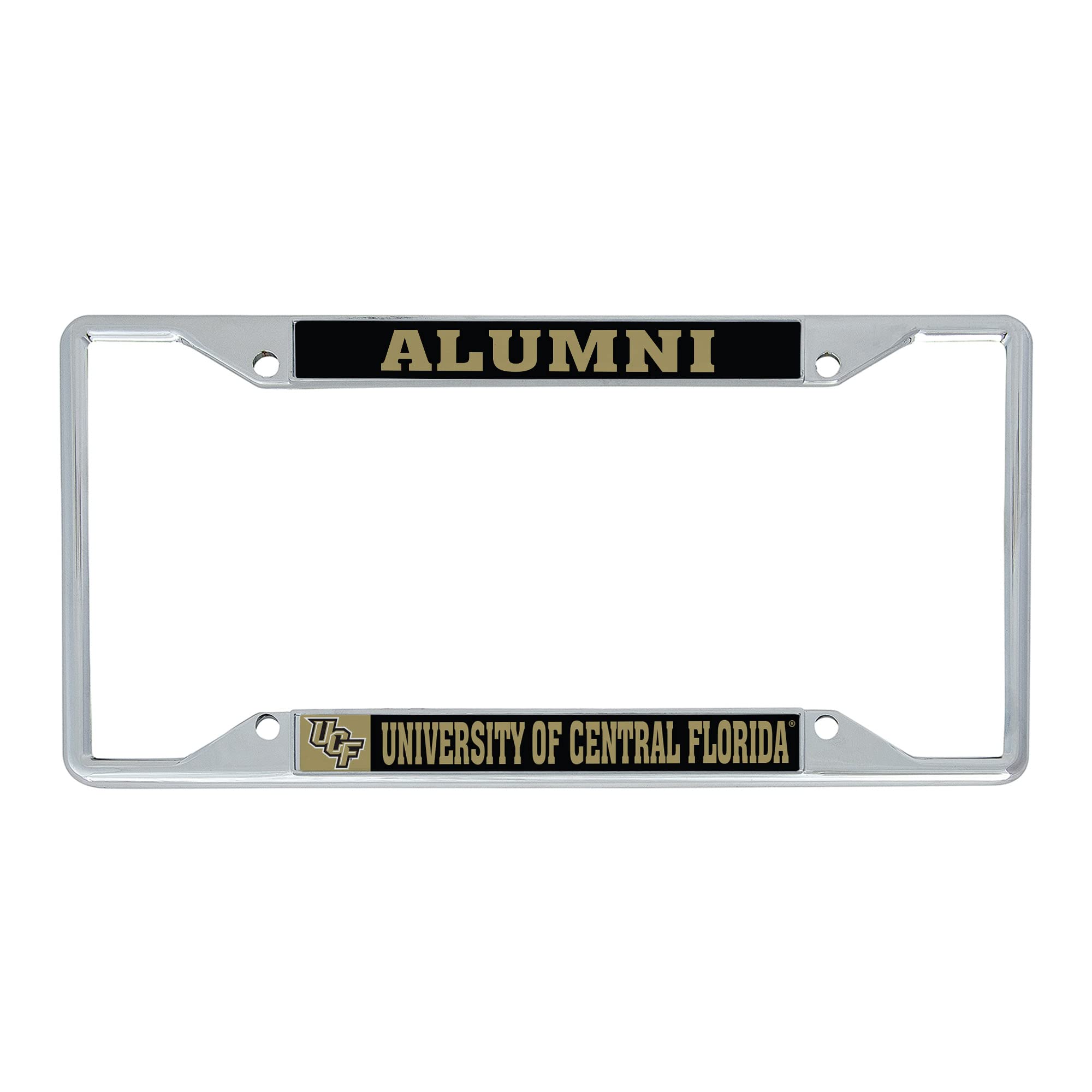 Desert Cactus University of Central Florida Car Accessories Golden Knights Metal License Plate Frame and Tag Holder for Front or Rear of Car (Alumni)