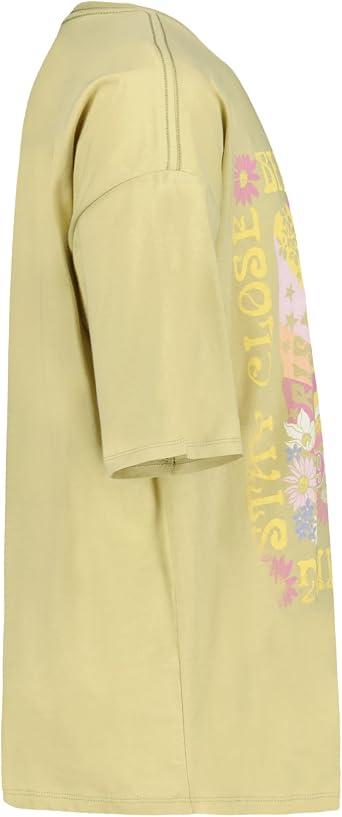 Billabong Girls' Premium Short Sleeve Oversized Fit Logo Graphic Tee