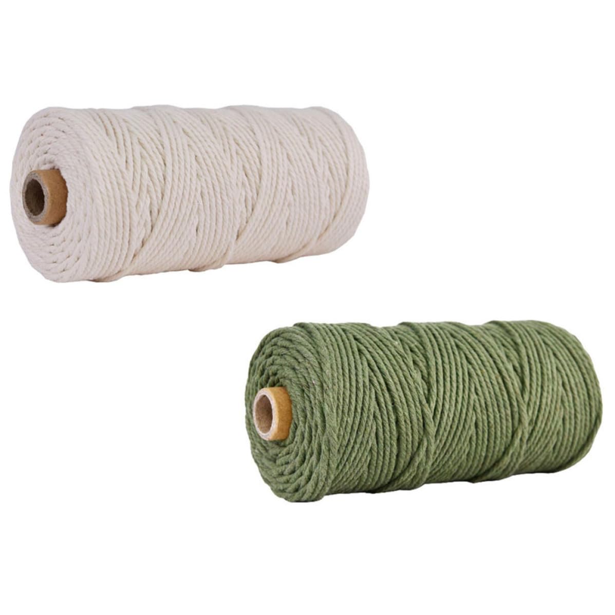 Cuerda de algodón para manualidades DIY y pack de rollos para macramé artesanal