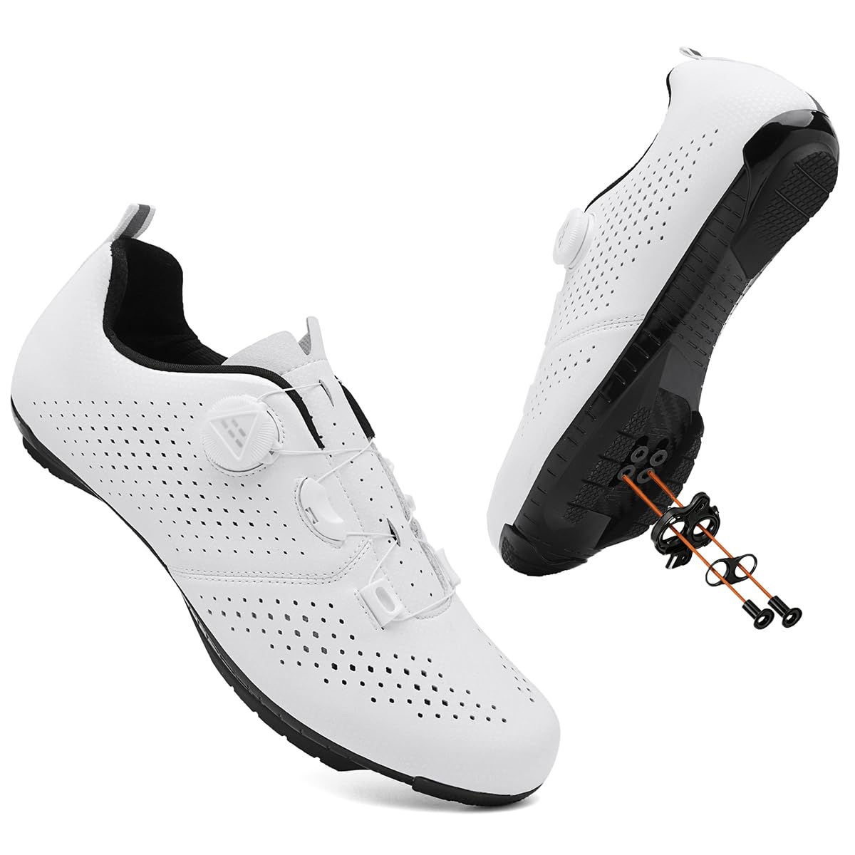 Zapatilla de Ciclismo MTB Hombre Mujer, Zapatillas Ciclismo Carretera Montaña Estatica Interior Compatibles con SPD Lock System Zapatos de Bicicleta