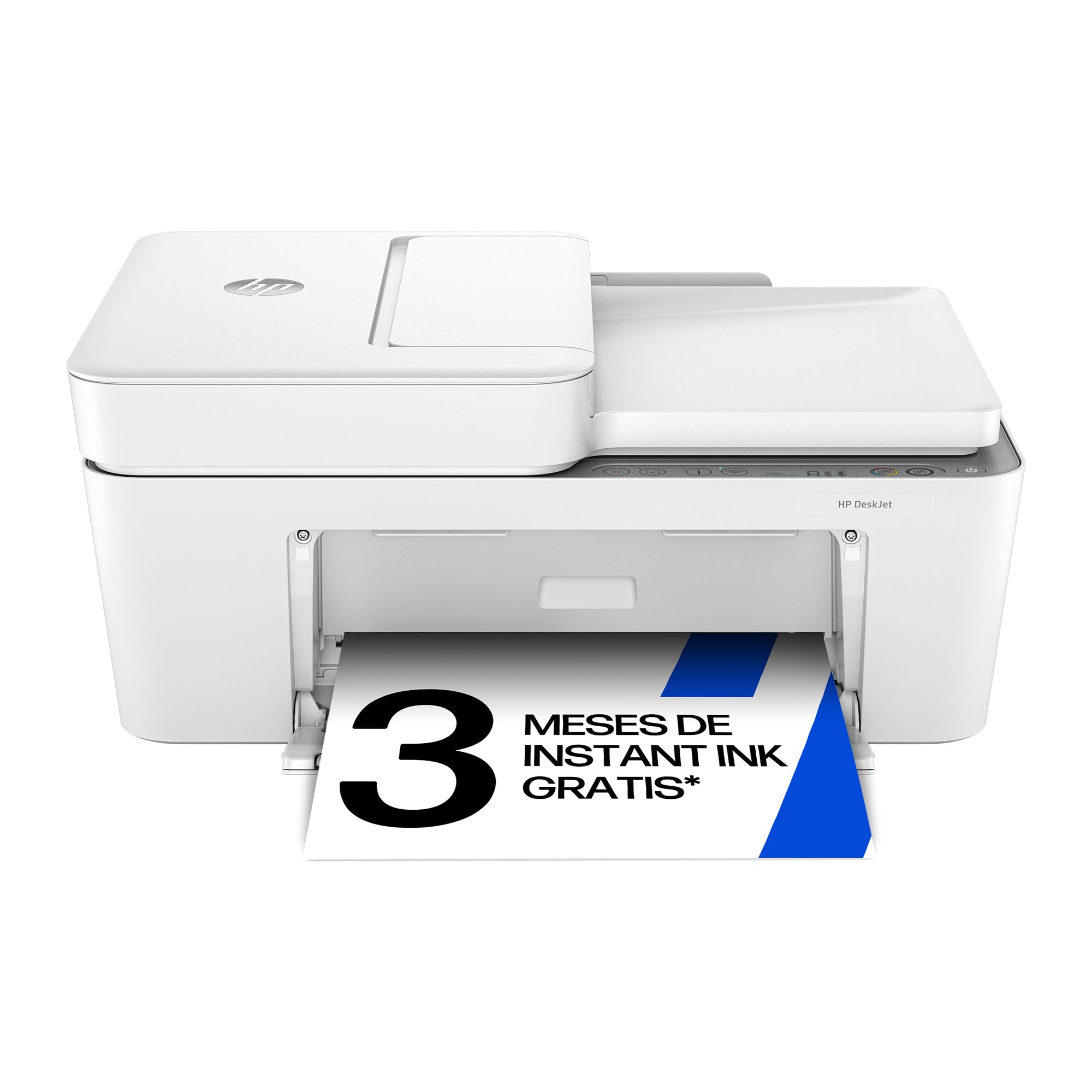 HP DeskJet 4220e 588K43, A4 Color Inkjet All-in-One Printer, Wi-Fi, Manual Duplex Printing, 8.5 ppm, ADF, Mobile Fax, 3 Months Instant Ink Print with HP+, White