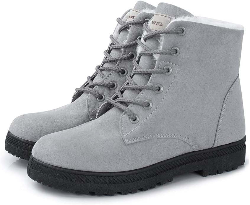 Flat fur lined ankle boots Clearance