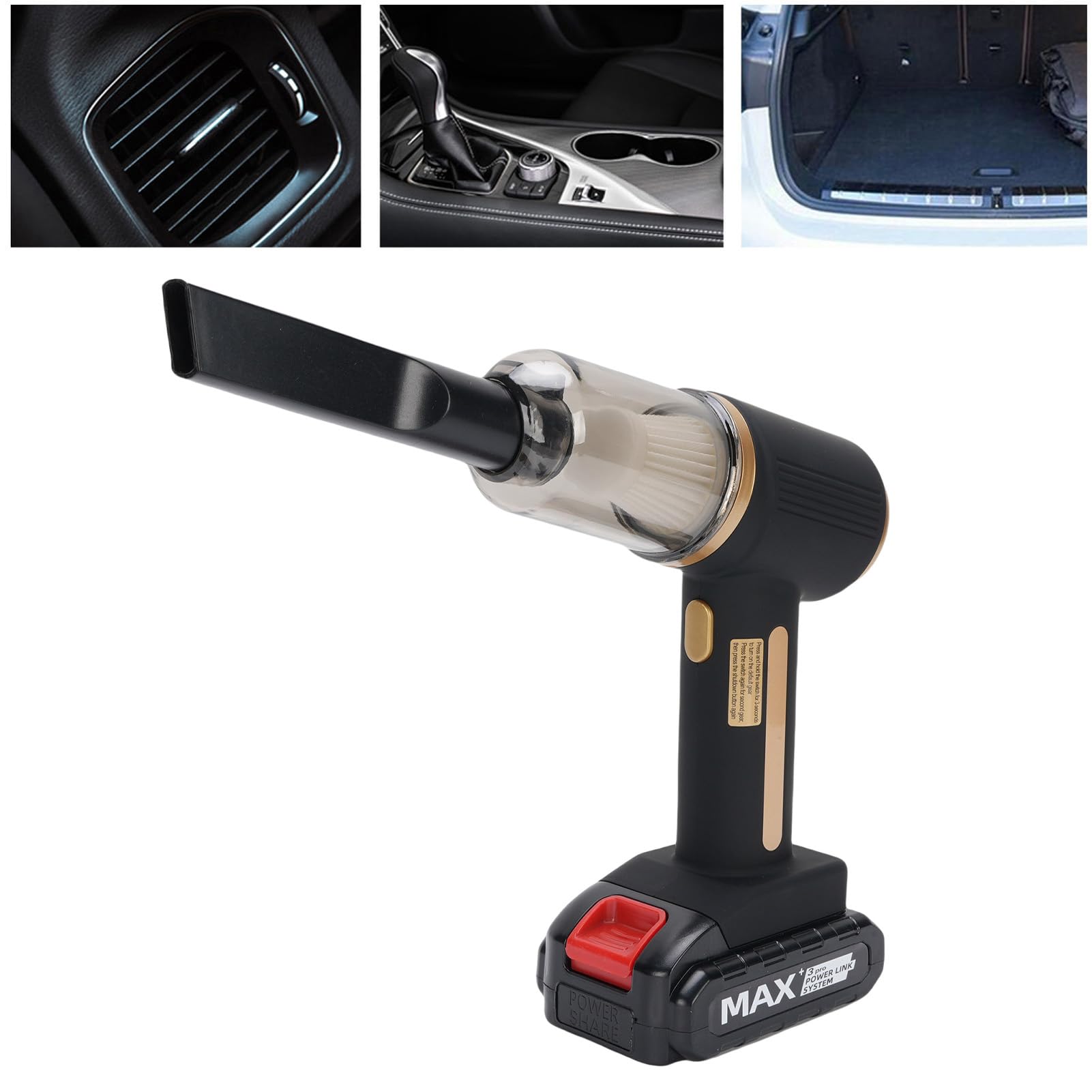 LICAEVEY Aspirapolvere per Auto Portatile Senza Fili 20000Pa 6000mAh