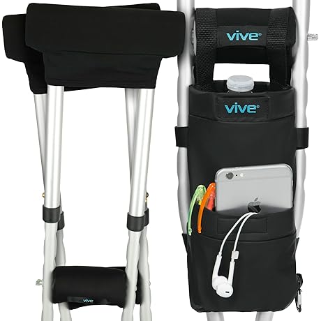 Vive Crutch Accessories (5 PCS): Comfort and Convenience for Crutch Users