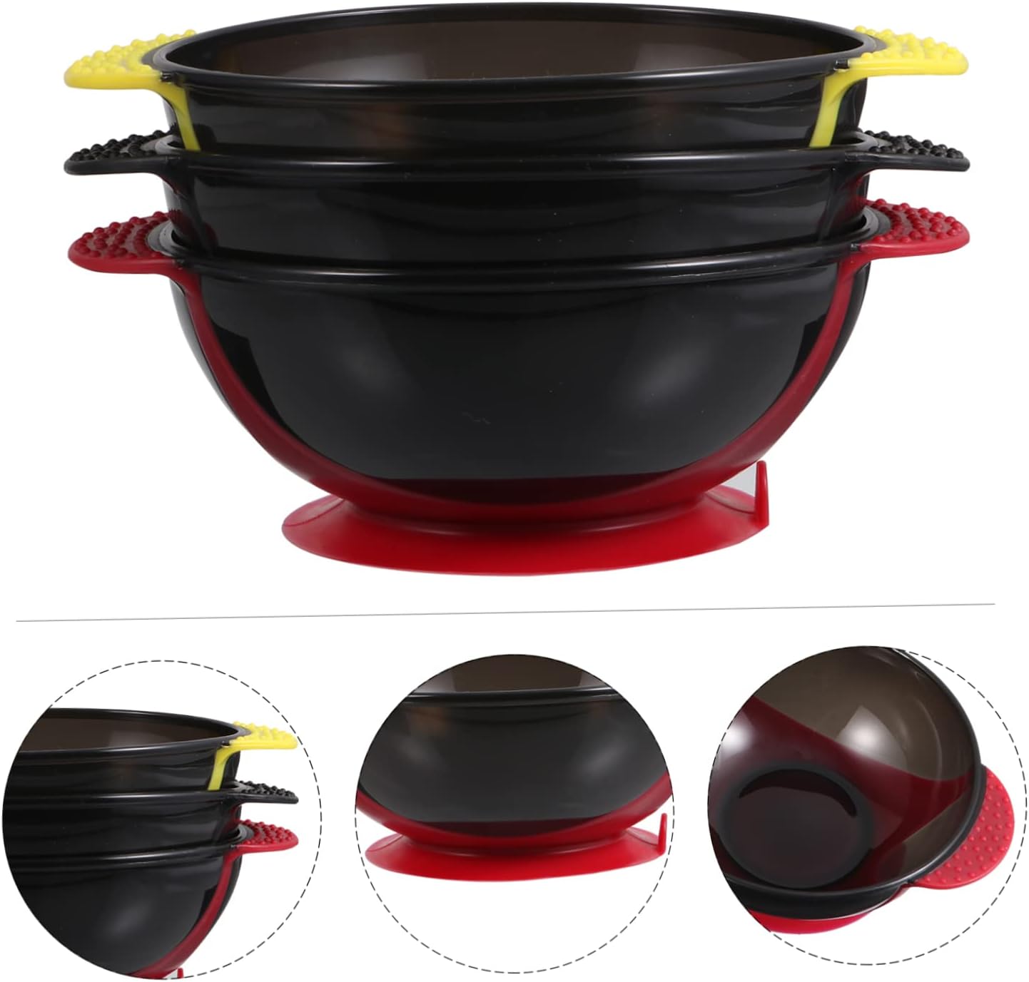Hair Dye Mixing Bowl ，3pcs Bowls Professional Coloring Tool for Salon and Home Use -static Material Includes