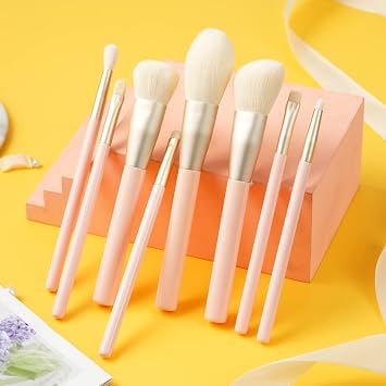 Makeup Brushes,Foundation Powder Concealers Eyeshadow Blush Makeup Brushes for Women,Face Powder Brushes Kit 8 Pcs