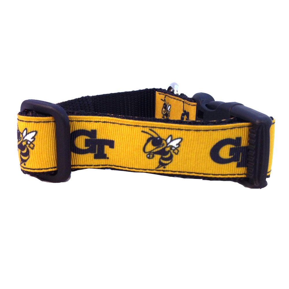 All Star Dogs NCAA Georgia Tech Yellow Jackets Collar (Team Color, Medium)