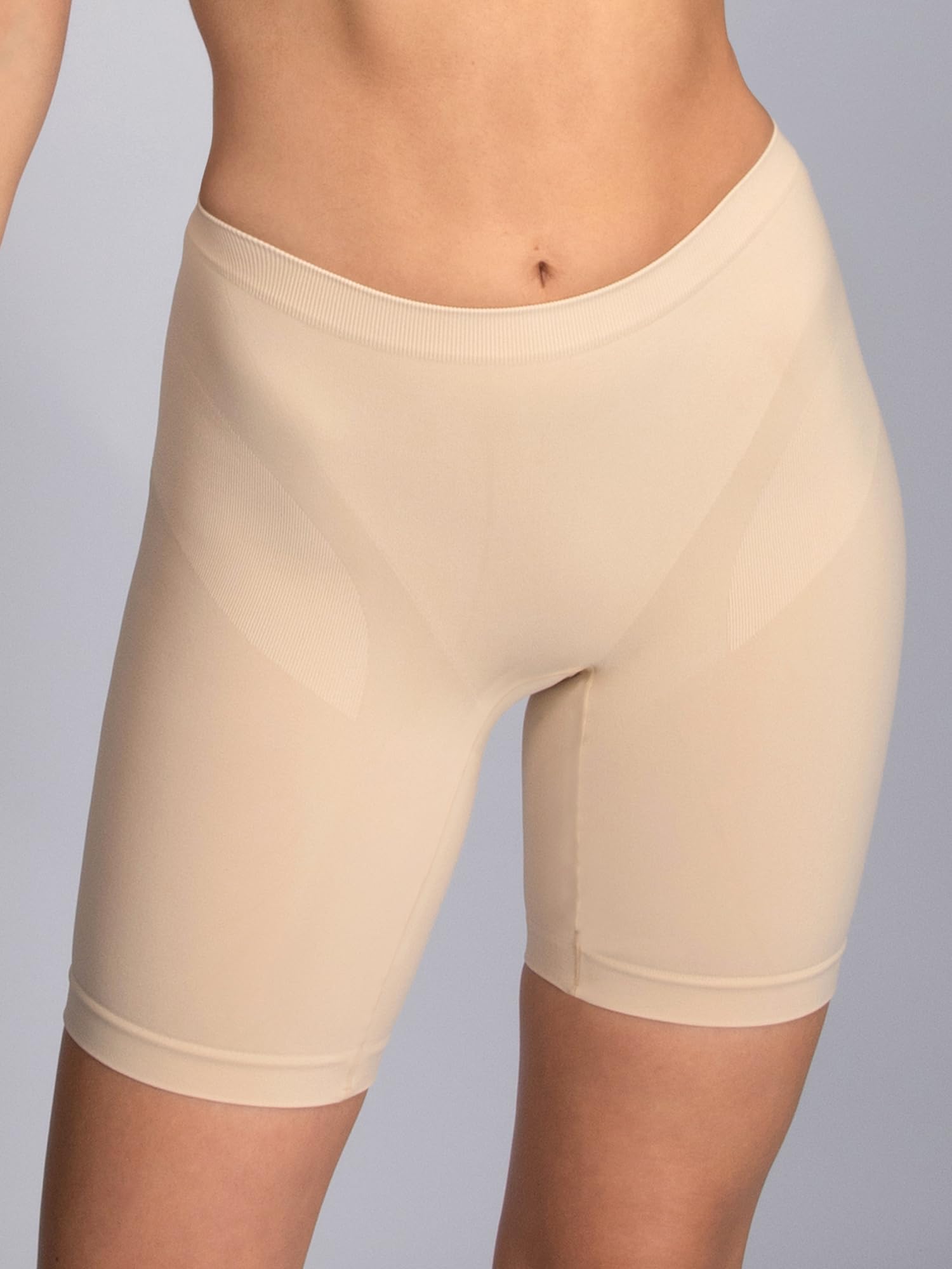 1-3pz Intimo Guaina Contenitiva a Vita Alta con Gamba, Tassello Antibatterico e Cinturino Antiscivolo Art. 410135