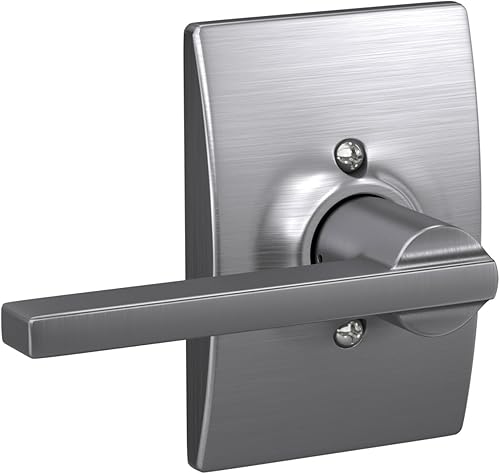 Miniatura 58 de Schlage F10 LAT 622 COL Latitude Collins - Palanca de paso para pasillo interior y armario, color negro mate