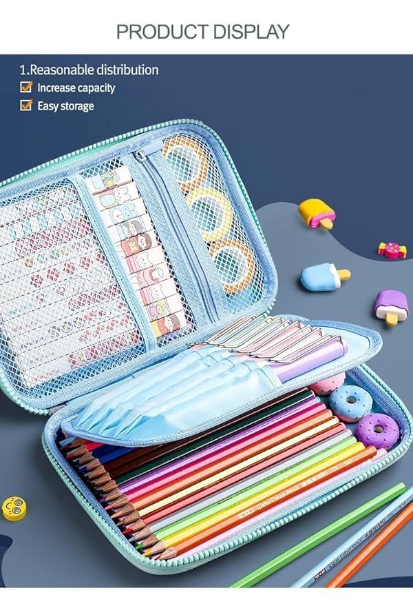 Image of DEOXY Dear Big Cartoon Theme Pencil Case,3D Pouch,Multipurpose Zipper for Kids,Pen and Pencil Bag for School Kids (3D Bear Big)