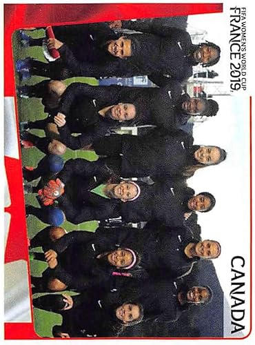 Miniatura 1 de 2019 Panini FIFA Women's World Cup France Album Stickers (Individual Sticker Only) Soccer #329 Canada Team Photo Canada 2 Inch by 2 12 Inch