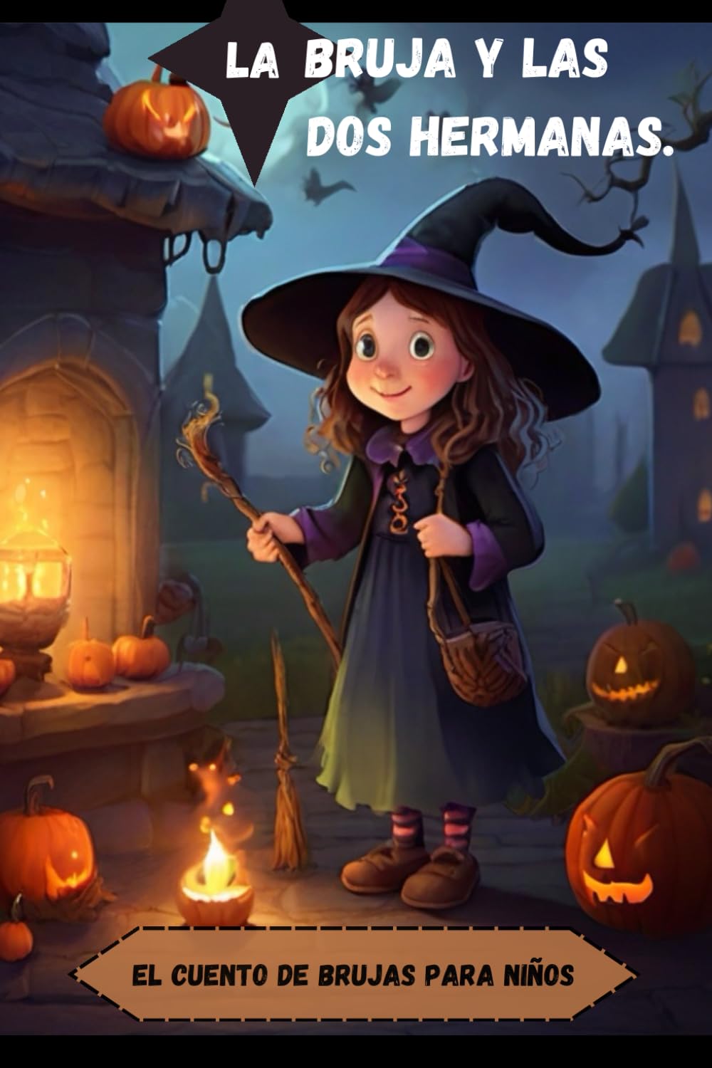 El cuento de brujas para niños: bruja y las dos hermanas