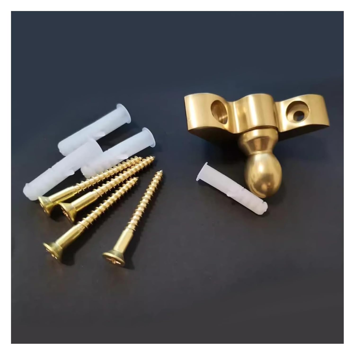 Stair Rods Shiny Brass Stair Carpet Fixings Stair Carpet Press Bar for Carpet Runners(5 Pcs,100cm (39.5inch))