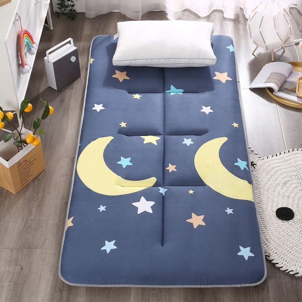 Matelas futon – Matelas pliable léger avec base antidérapante pour dormir relaxant pour la sieste, le voyage, le dortoir, le bureau, le tatami