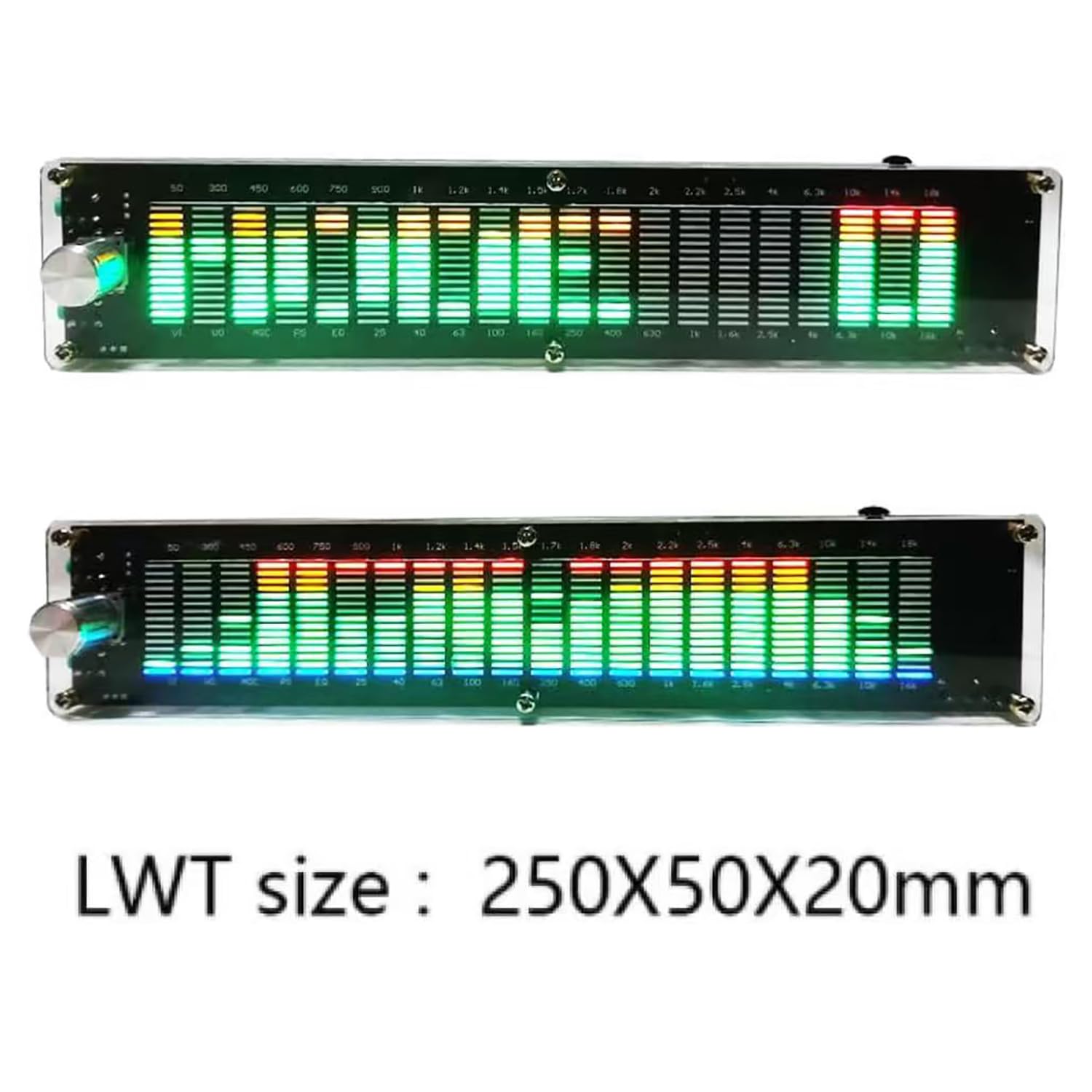 COYEUX Indicador De Espectro Musical, Analizador De Espectro De Audio LED, Ecualizador De 15 Bandas, Procesador Digital DSP Integrado, para Audio Doméstico/de Oficina/de Estudio