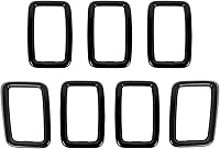Vista 6 de RT-TCZ 7 piezas de insertos de malla para parrilla delantera, kit de insertos de cubiertas de anillos para Jeep Grand Cherokee 2017 2018 2019 2020